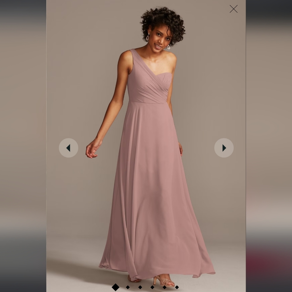 Davids bridal Rose gold dress